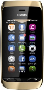 Nokia 308 Asha Dual Sim Golden Light Nokia 308 Asha Dual Sim Golden Light